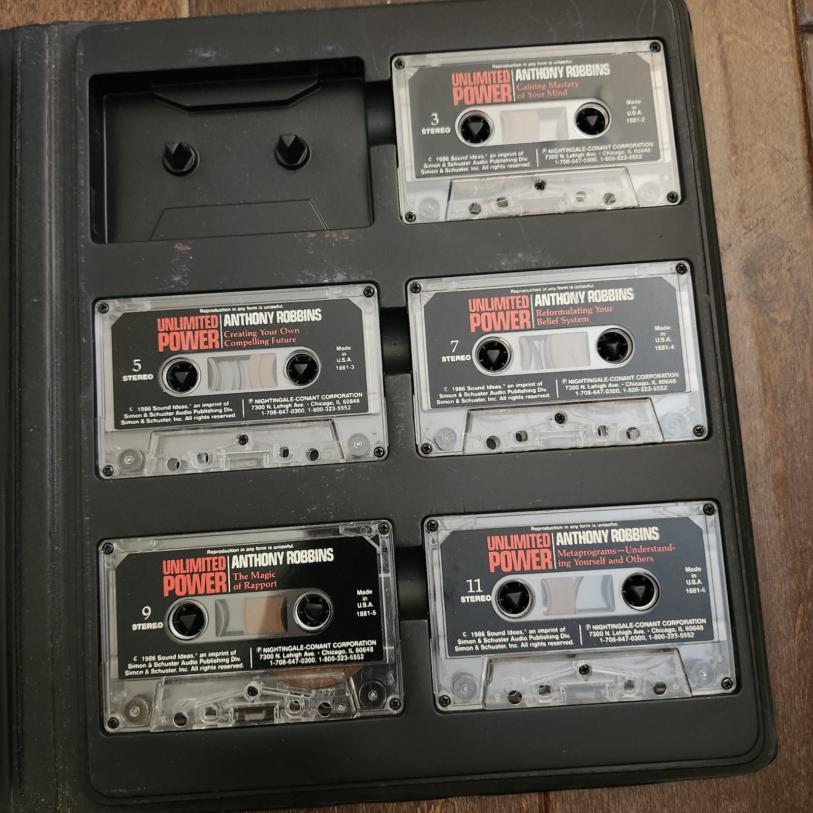 Anthony Robbins Unlimited Power Cassette Set 1986 Nightingale Conant (Missing 1)