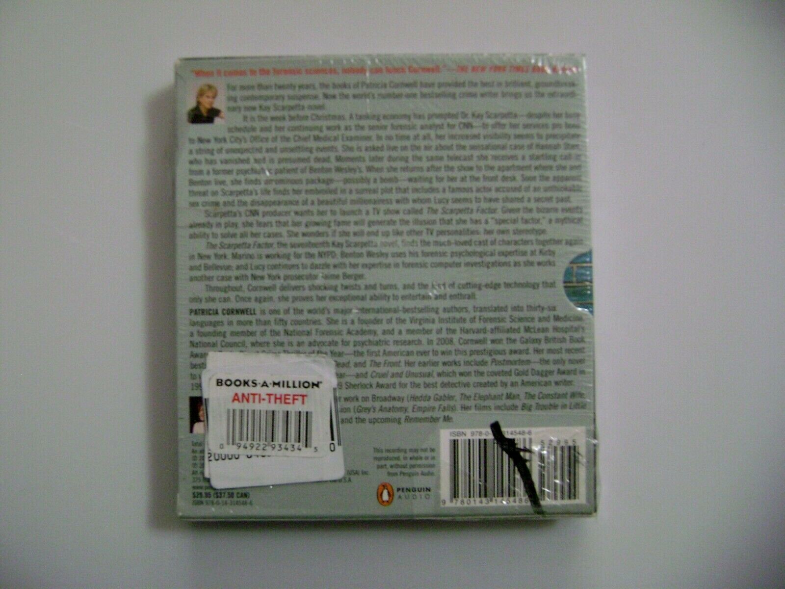 The Scarpetta Factor by Patricia Cornwell (2009 CD audiobook) Kay Scarpetta /New