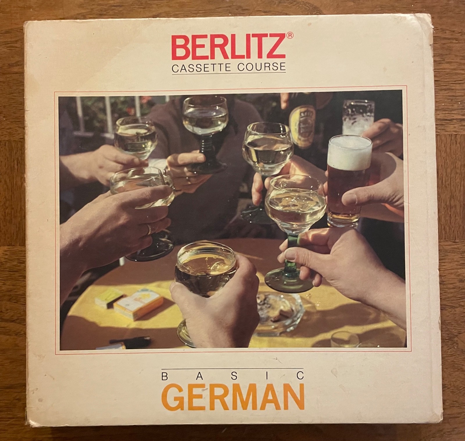 Berlitz Basic German cassette course — booklets. tapes. verb finder wheel