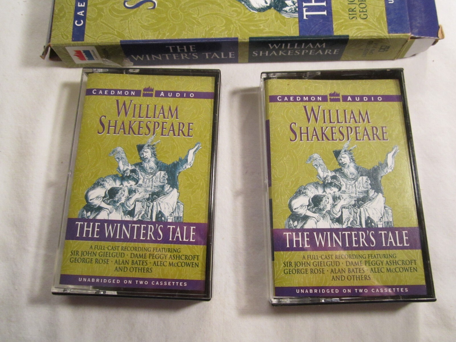 (set of 2) Cassette WILLIAM SHAKESPEARE The Winter’s Tale 1961, 1995 [12D]