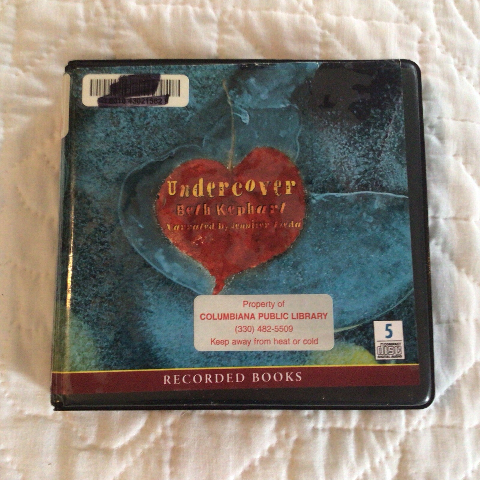 UNDERCOVER 5-DISC CD AUDIOBOOK BY BETH KEPHART, READ BY JENNIFER IKEDA, Ex Libra