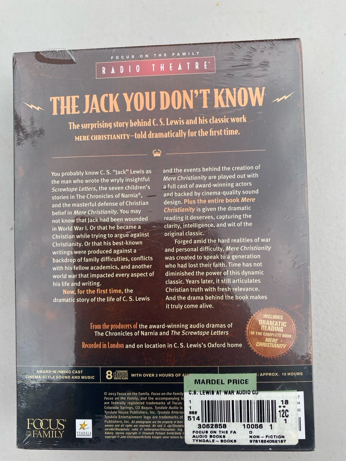 C.S. Lewis At War Story Behind Mere Christianity 8 Audio CD Sealed