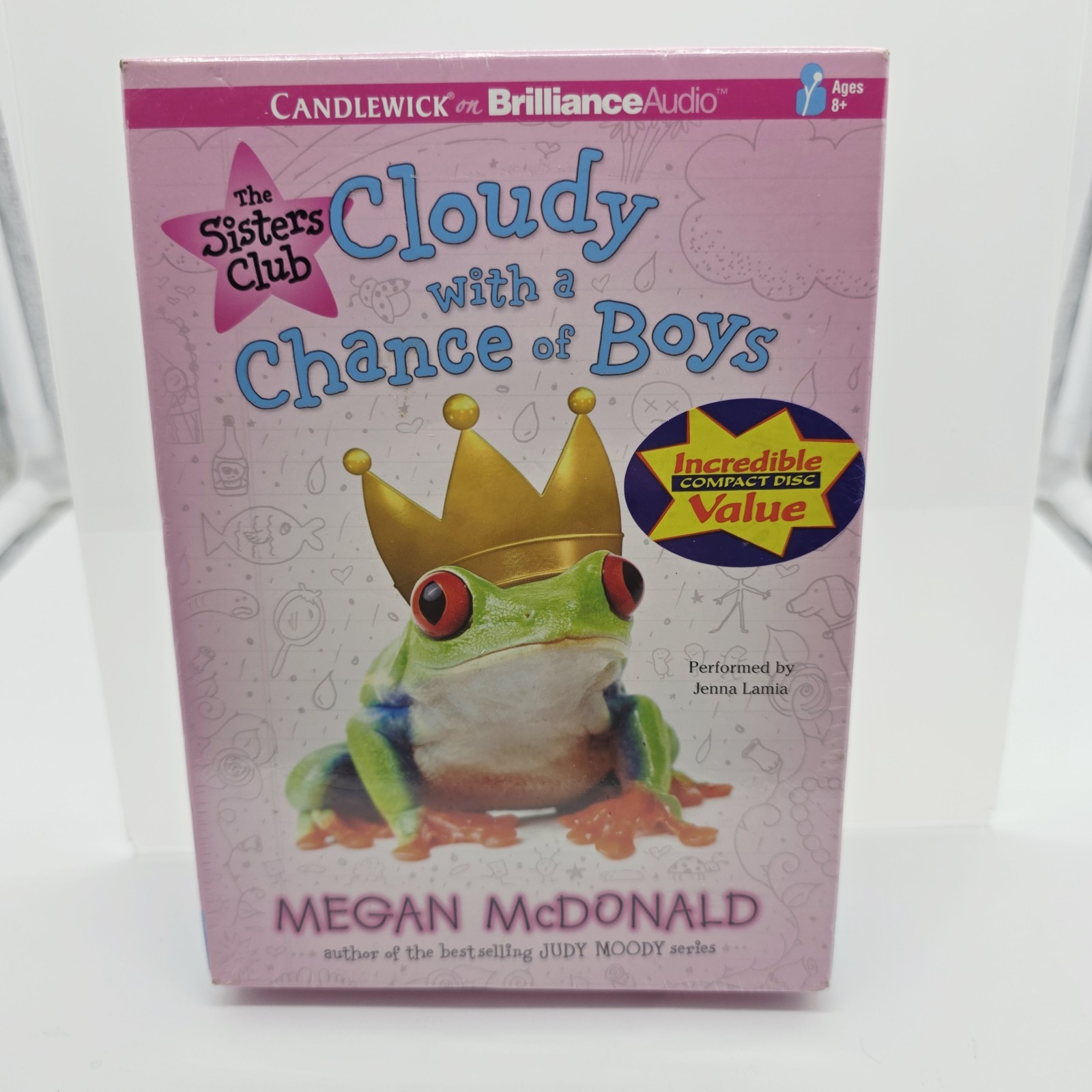 Cloudy with a Chance of Boys Audiobook CD New Sealed Megan McDonald Brilliance