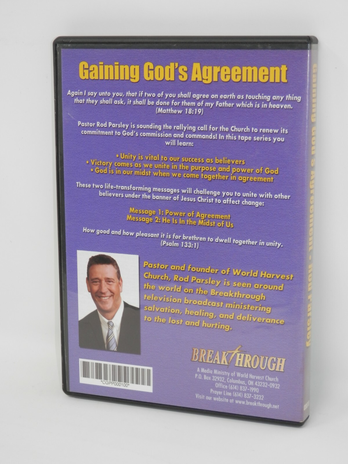 Gaining God’s Agreement: How To Move Heaven On Earth Rod Parsley Audio CD Set