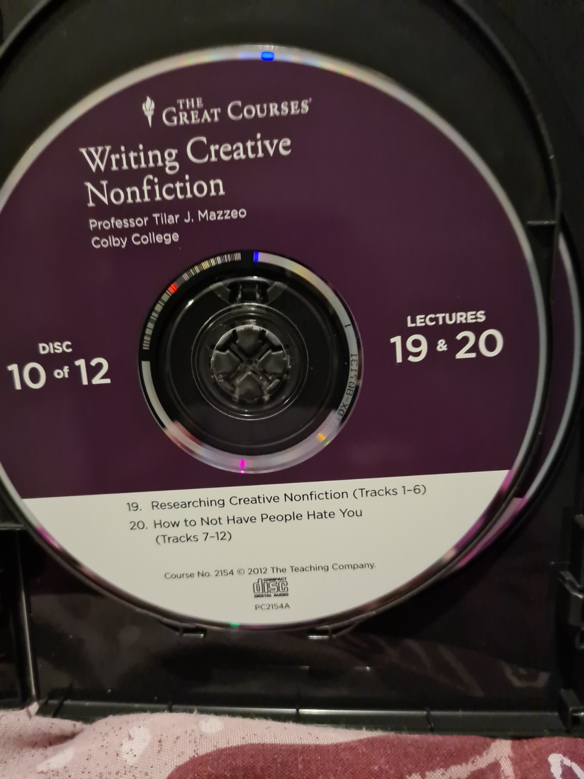 Great Courses Writing Creative Nonfiction 12 Audio CDs Book Tilar Mazzeo Author