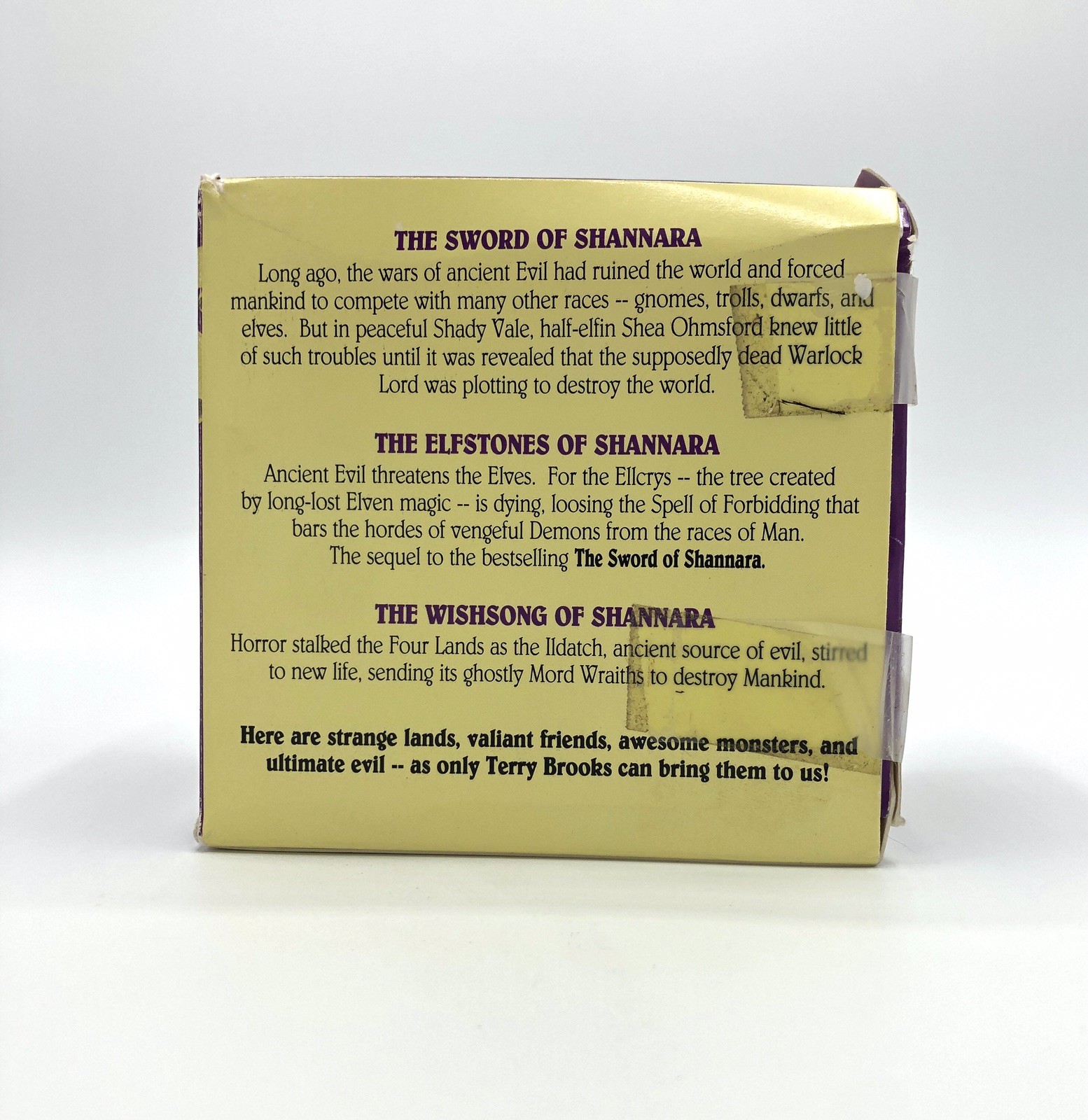 Terry Brooks Shannara Trilogy Audio Cassette Box Set Dove Audio Theodore Bikel
