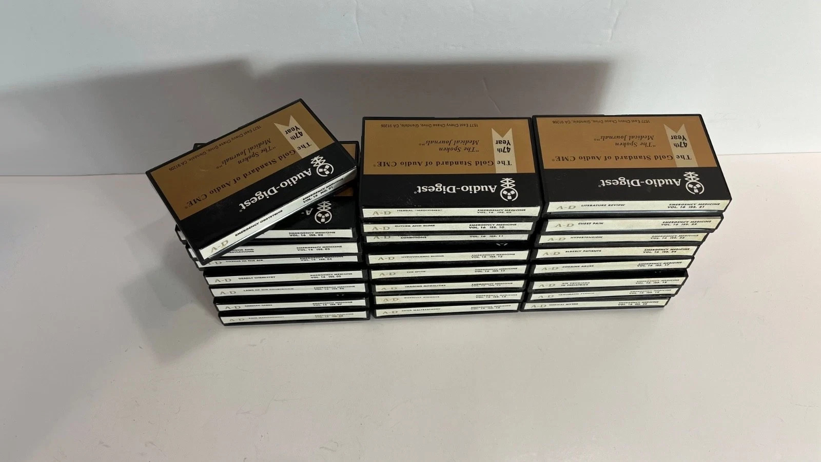 LOT 24 CME Physician Audio Digest Emergency Medicine Cassette Volume 16 1999 VTG