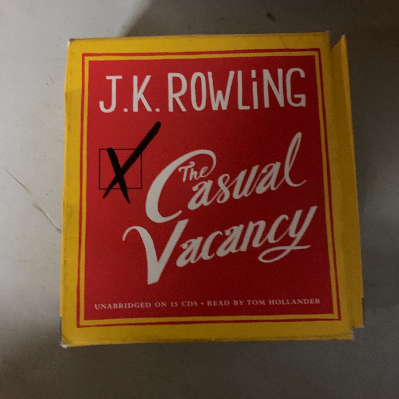 The casual vacancy J. K. Rowling Shelf00A Audiobook~