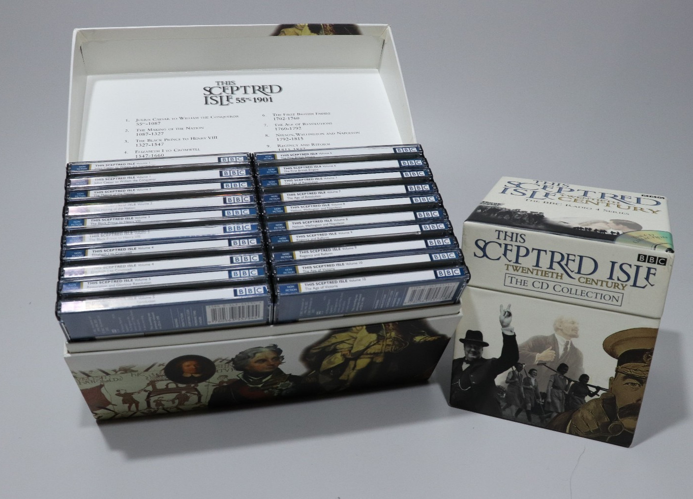 This Sceptred Isle BBC Box Set 55BC to 1901 + 20th Century Complete 43 x CD Set