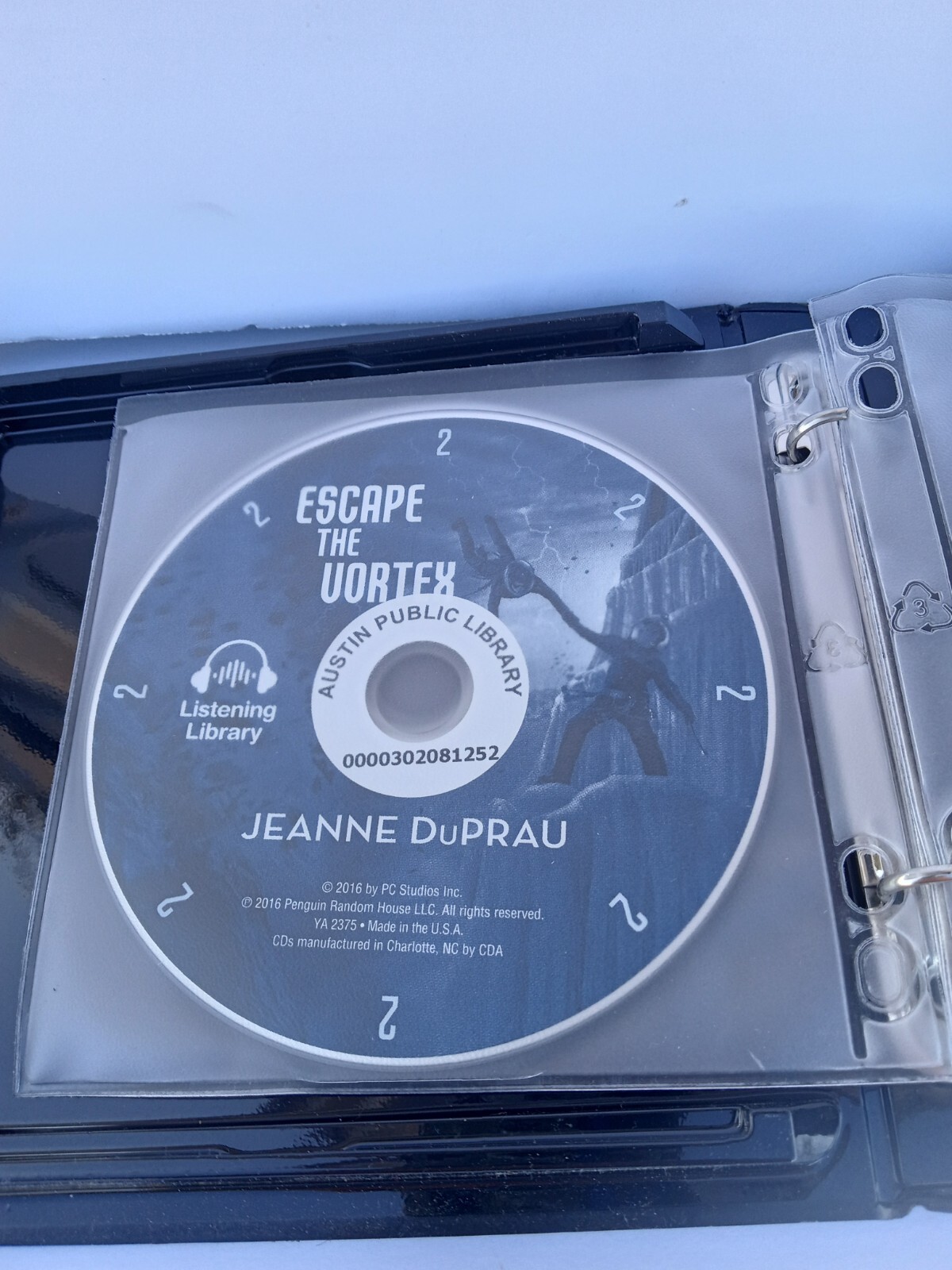 Voyager Ser.: Escape the Vortex Jeanne DuPrau 2016 CD Penguin Random House