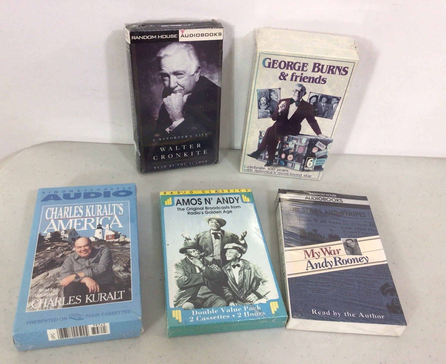 Vintage Audio Books on Tape Cassettes George Burns Lot of 5 NEW