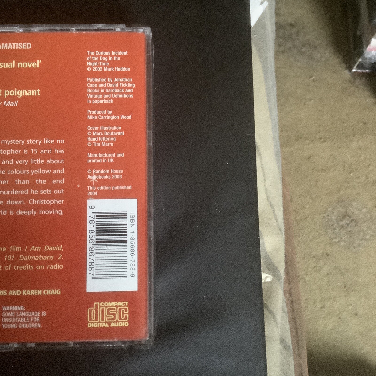 The Curious Incident of the Dog in the Night-time by Mark Haddon (Audiobook,6 Cd