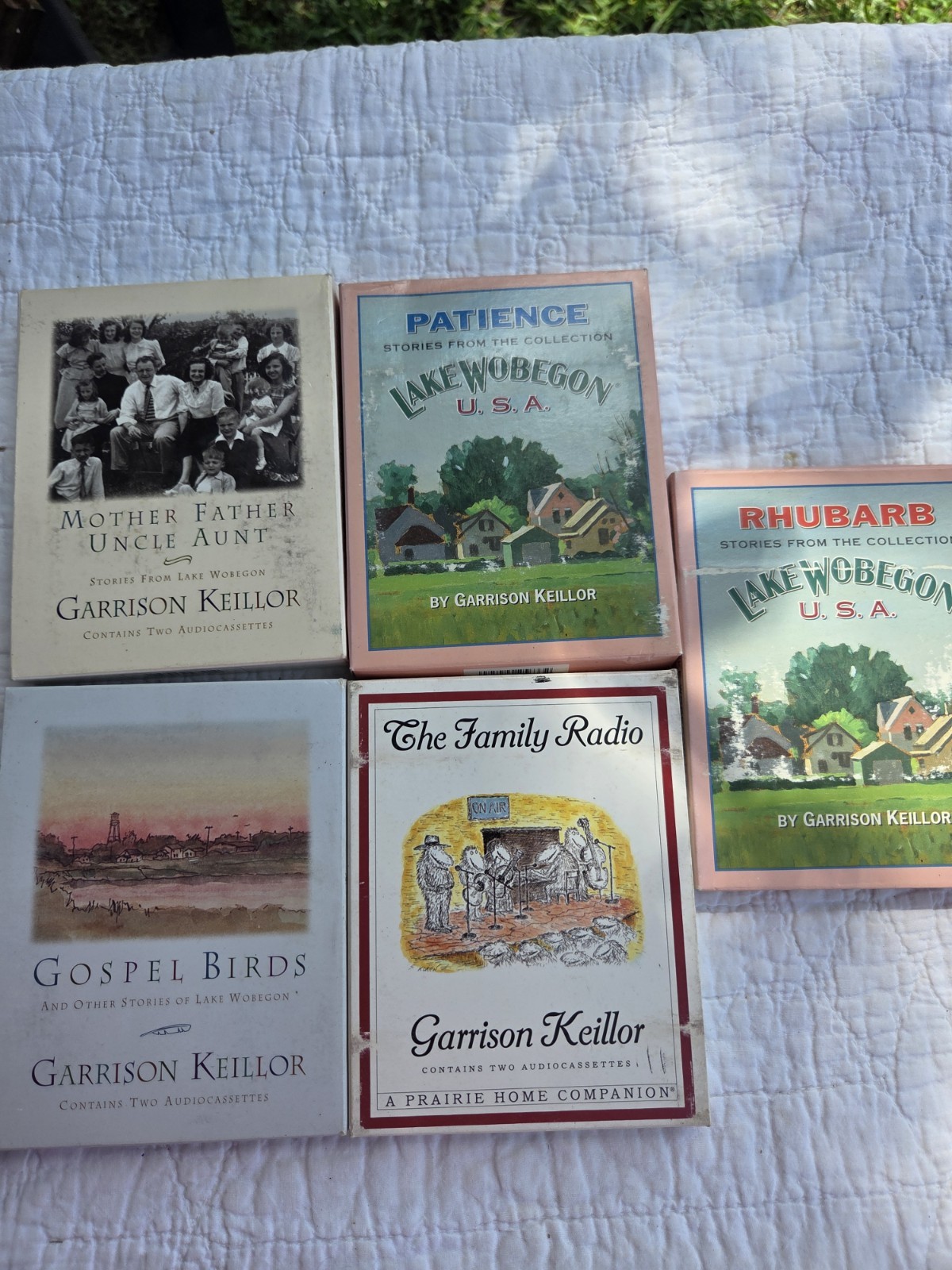 LOT OF 5 GARRISON KEILLOR AUDIO BOOKS ON CASSETTE