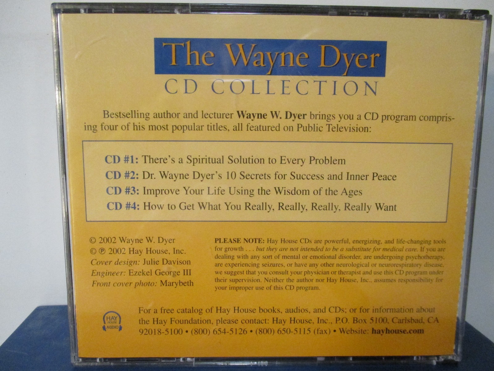 The Wayne Dyer CD Collection – 4 CD Spoken Word — MINT condition — B26-45
