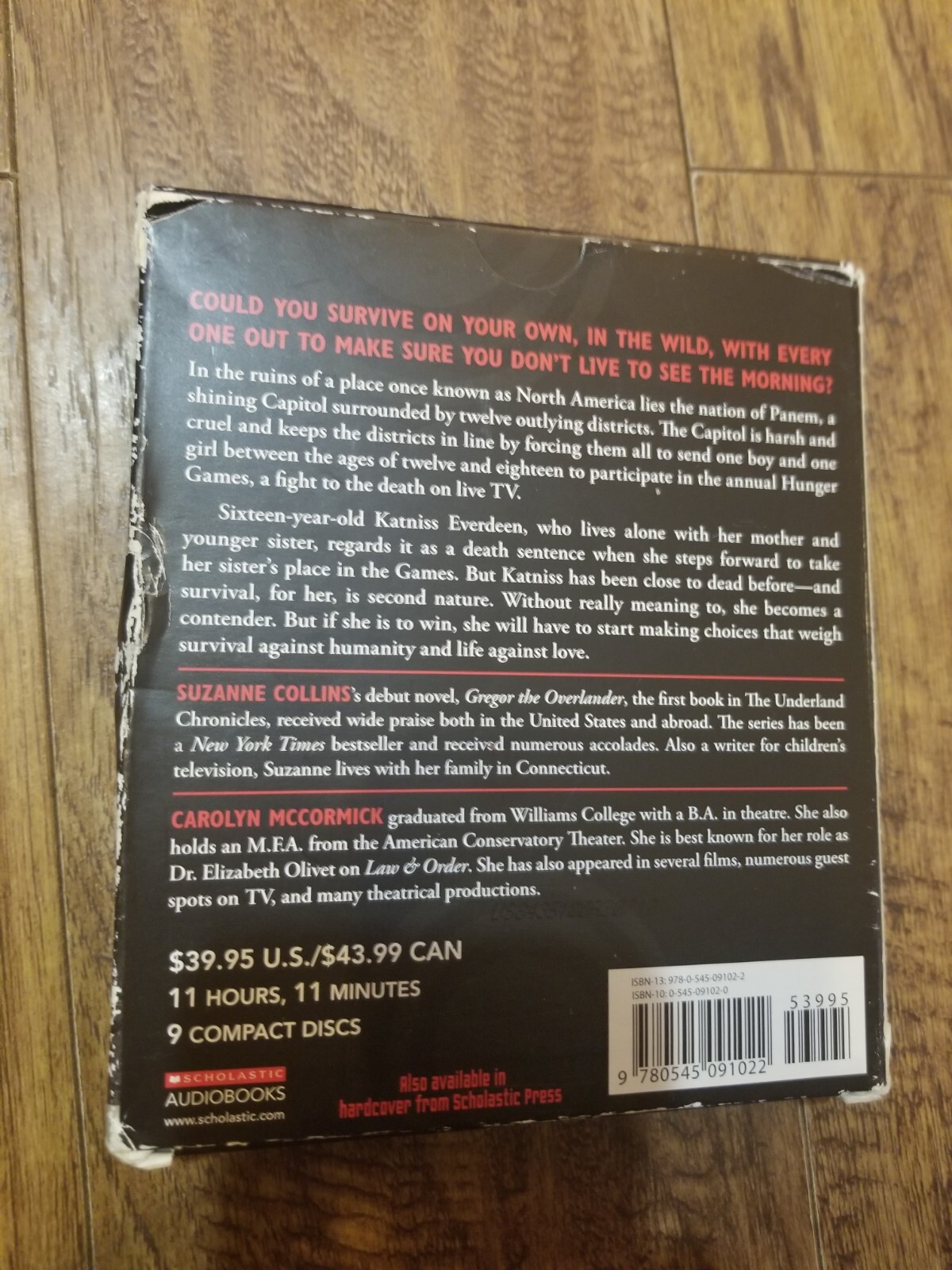 Hunger Games by Suzanne Collins (2008, Compact Disc)