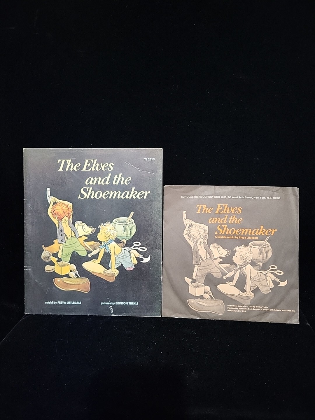 The Elves And The Shoemaker Book Scholastic Records 33 rpm 7″ Record 1975.
