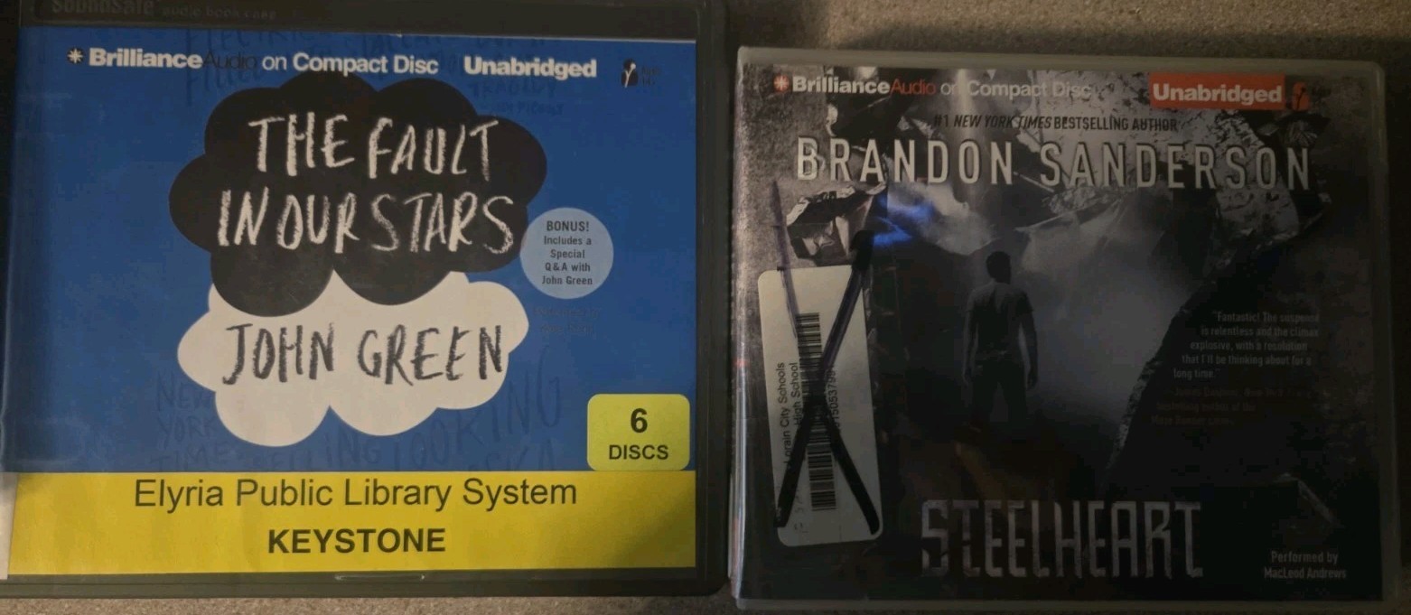 Mixed Lot Of YOUNG ADULT Audiobooks _ The Fault In Our Stars _ Steelheart ++