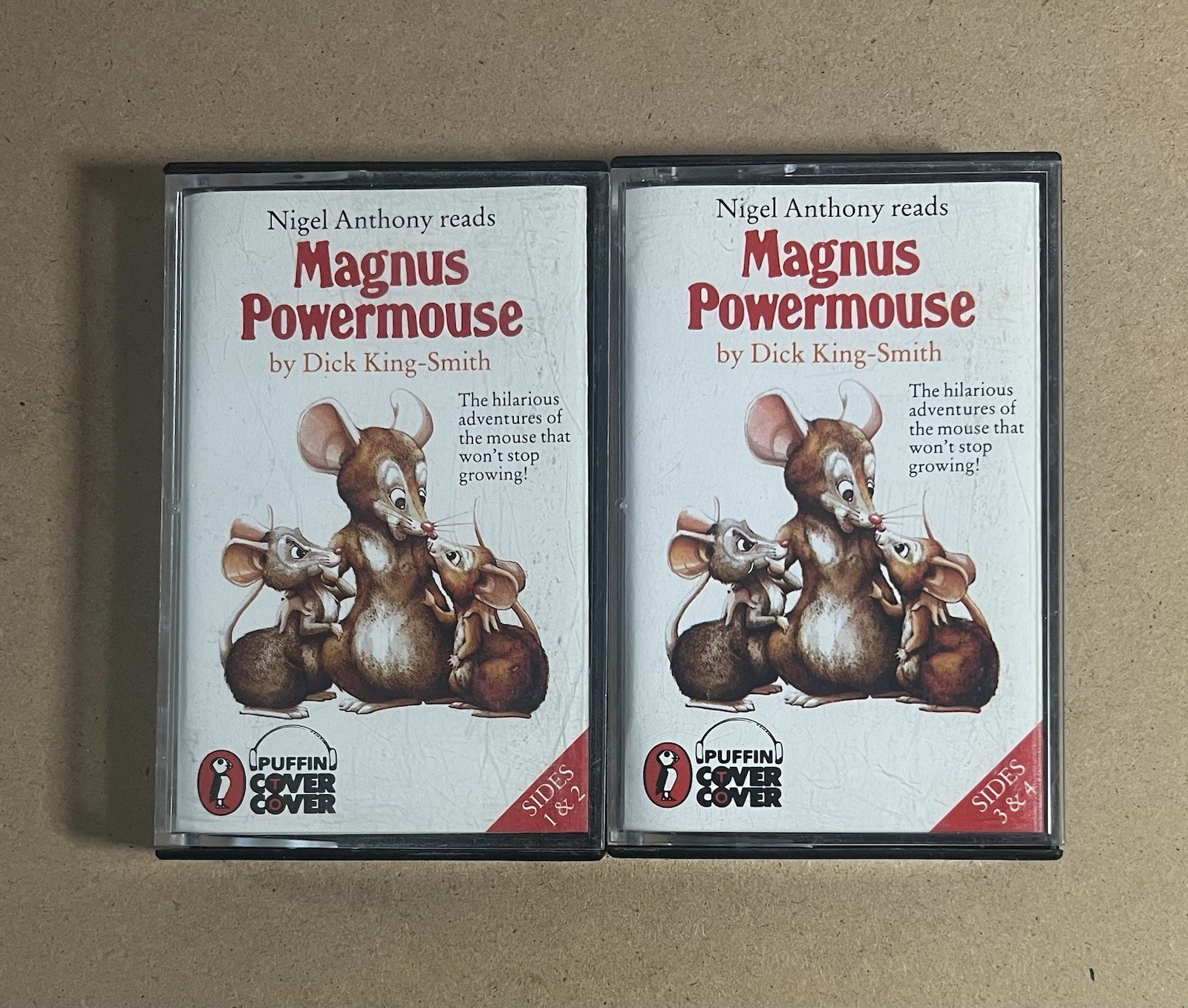 Magnus Powermouse Cassette Tape Audiobook Dick King-smith, Nigel Anthony 2 Tape
