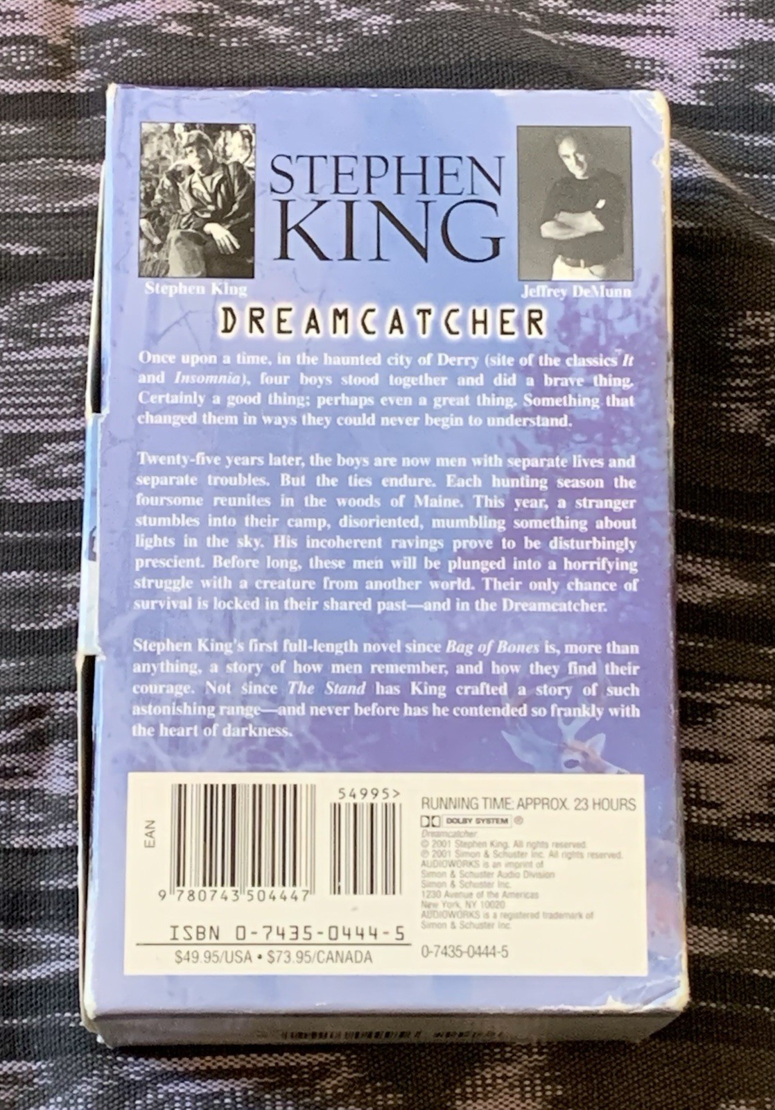 Stephen King Dreamcatcher Unabridged AudioBook On 16 Cassettes 2001 Excellent