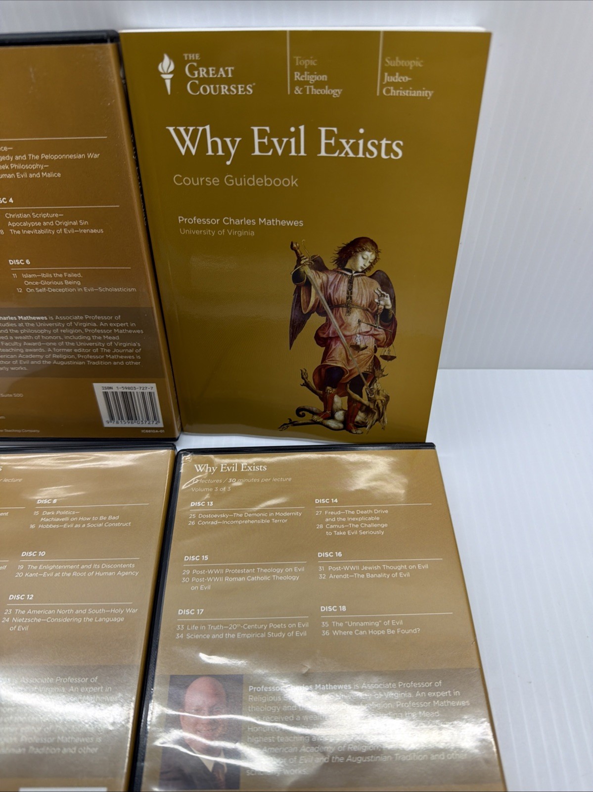 Great Courses: Why Evil Exists 18 Audio CDs 36 Lecture & Guidebook