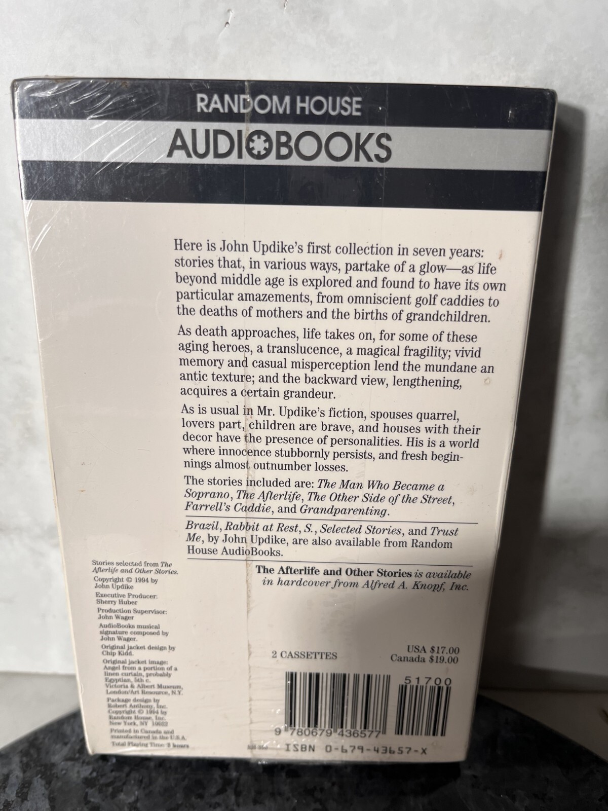 Audiobooks The Afterlife And Other Stories By John Updike 2 Cassettes SEALED