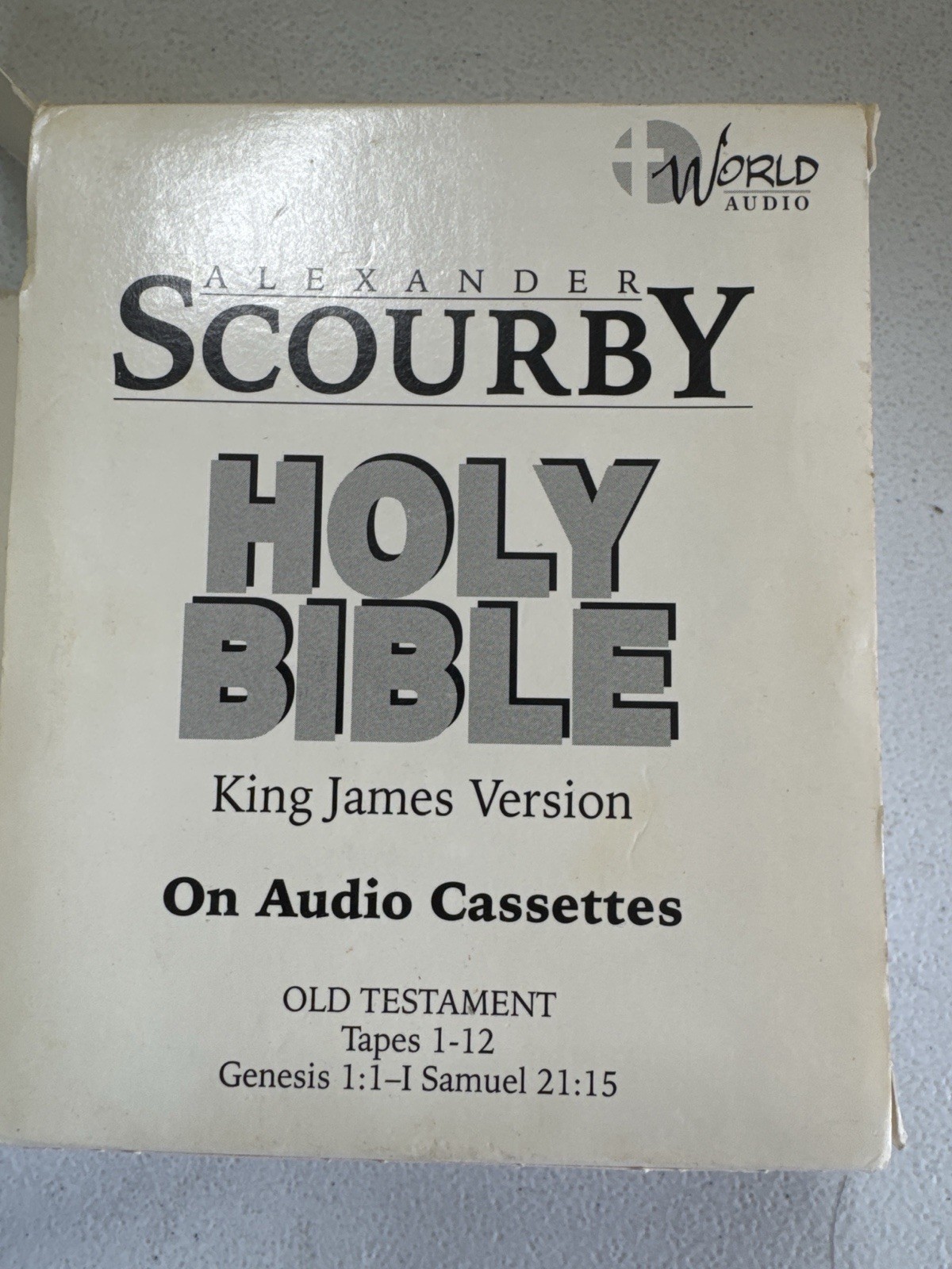 Alexander Scourby Holy Bible KJV Cassette Set Old Testament 1–12