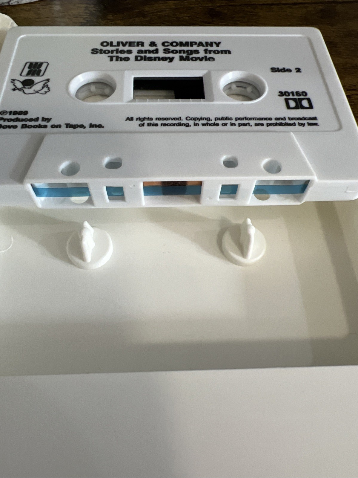 VTG 1989 Dove Audio Oliver and Company Disney Cassette Book On Tape
