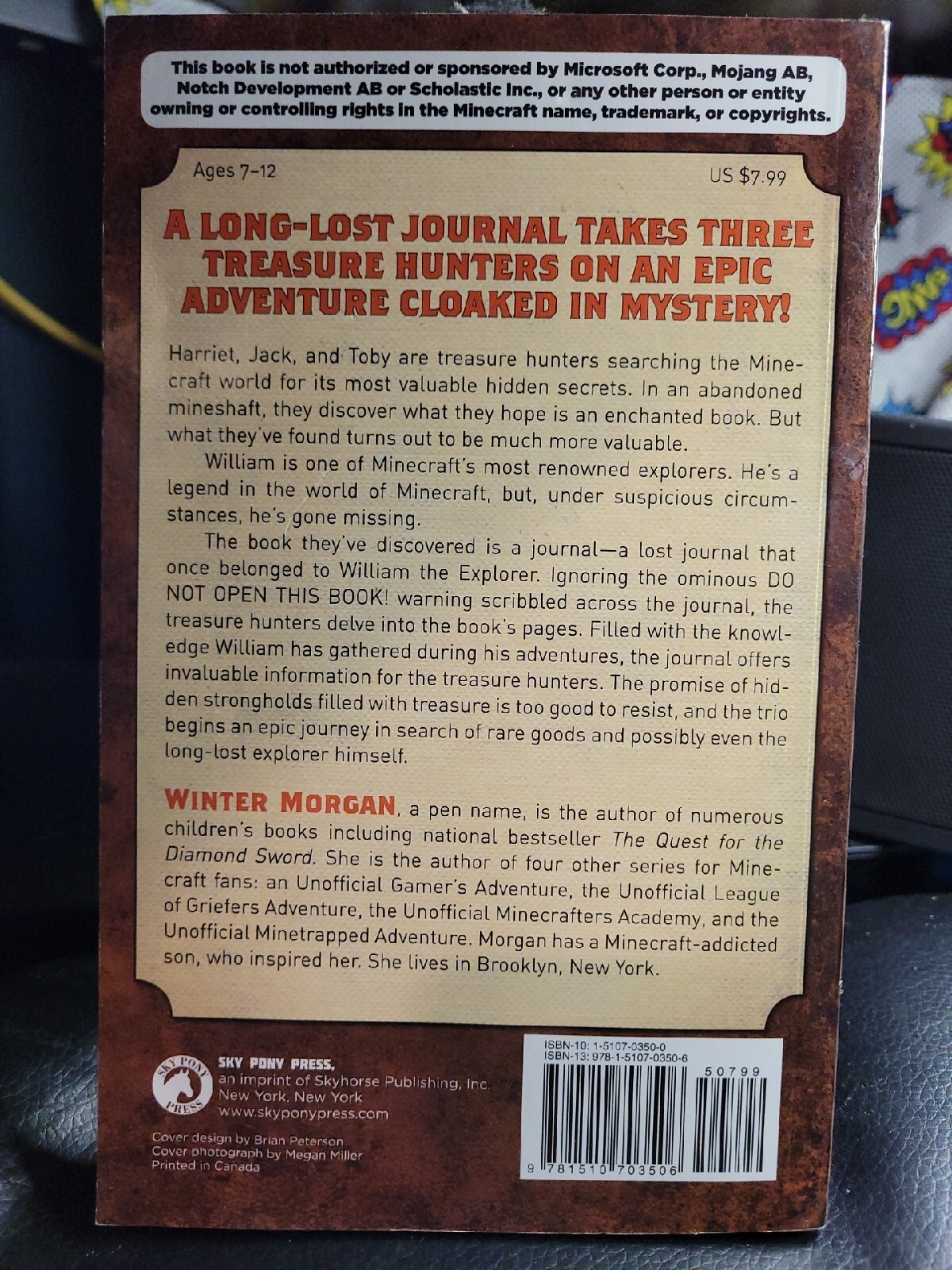 Discoveries in the Overworld: Lost Minecraft Journals, Book One by Winter Morgan