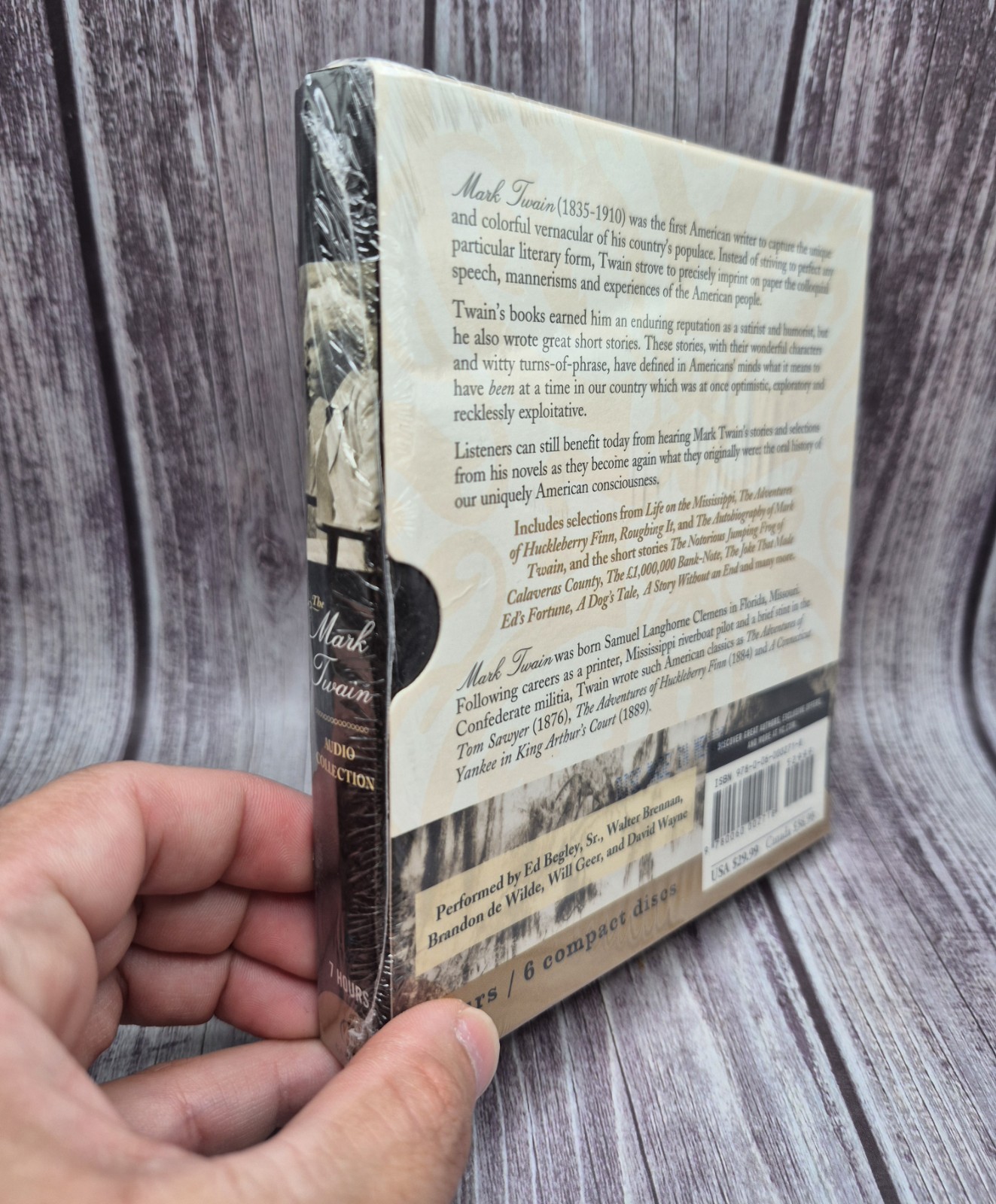 The Mark Twain Audio Collection 6 CD Set Audio Book HarperCollins Caedmon — NEW