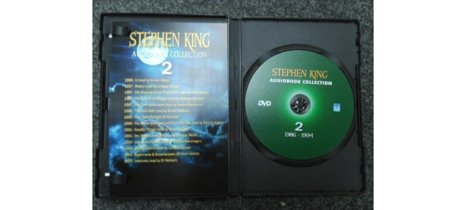 Stephen King Audiobook MP3 DVD Collection 1974-2016..