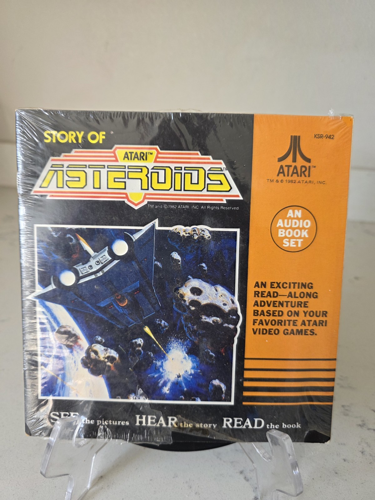 VTG Rare Atari Asteroids Audio Book Record Adventure Video Games 1982 Kid Stuff