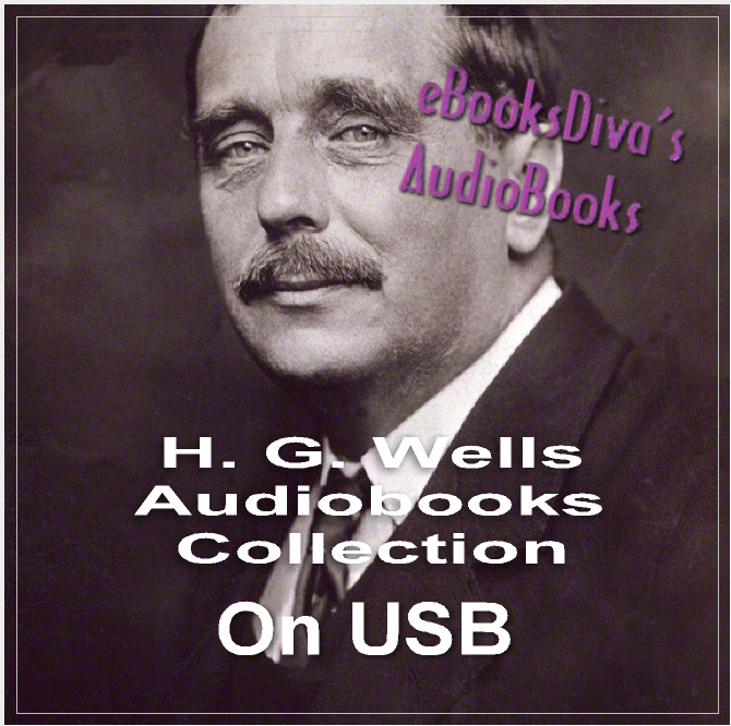 H. G. Wells Collection 46 Classic Sci-Fi Audiobooks on USB Flash Drive