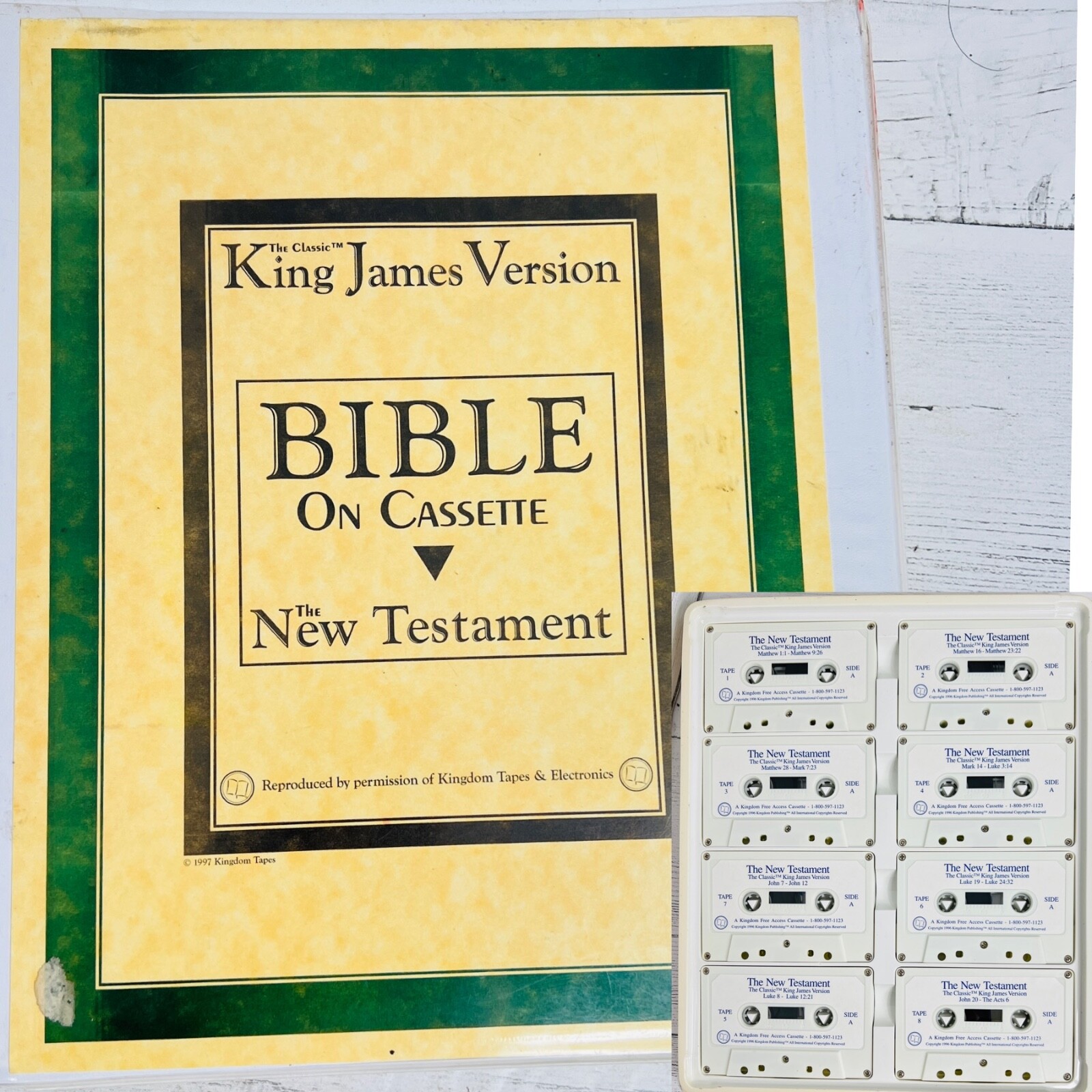 King James Version Bible On 16 Cassette New Testament Spoken Word King