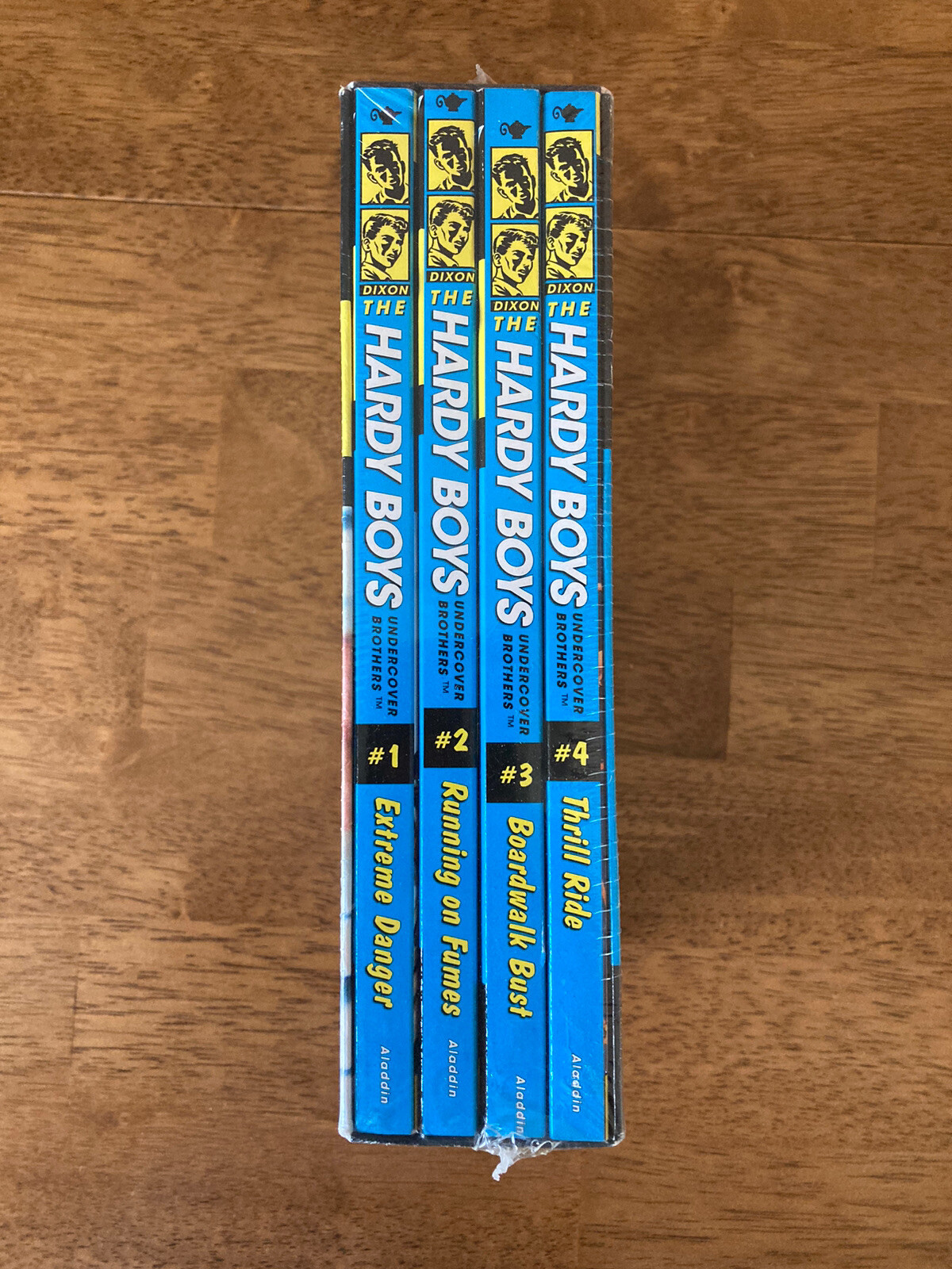 THE HARDY BOYS Boxed Set 1-4 Undercover Brothers Spy Set New Sealed Paperback