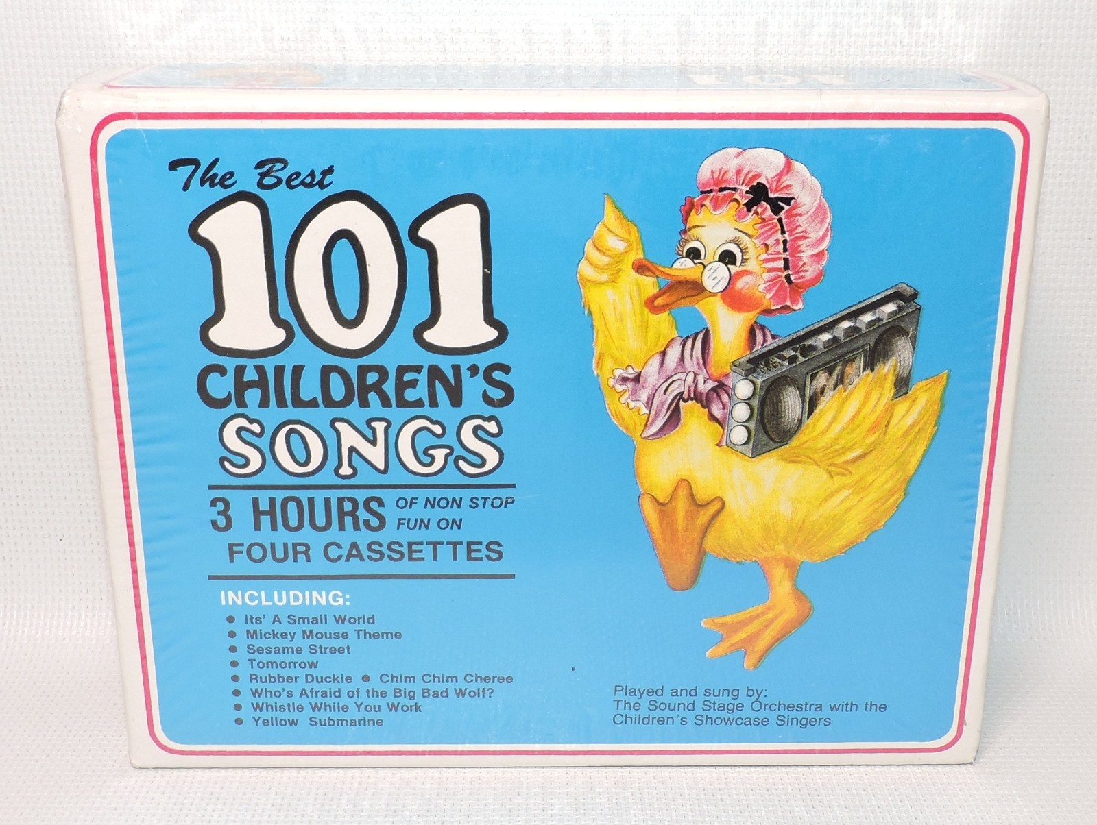 The Best 101 Children’s Songs 4 Audio Cassettes, 3 Hours of Music, NEW, SEALED