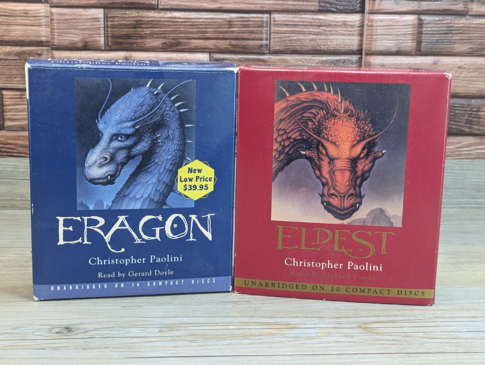 Unabridged Inheritance Cycle Eragon & Eldest Audiobooks Doyle Paolini 34 CDs