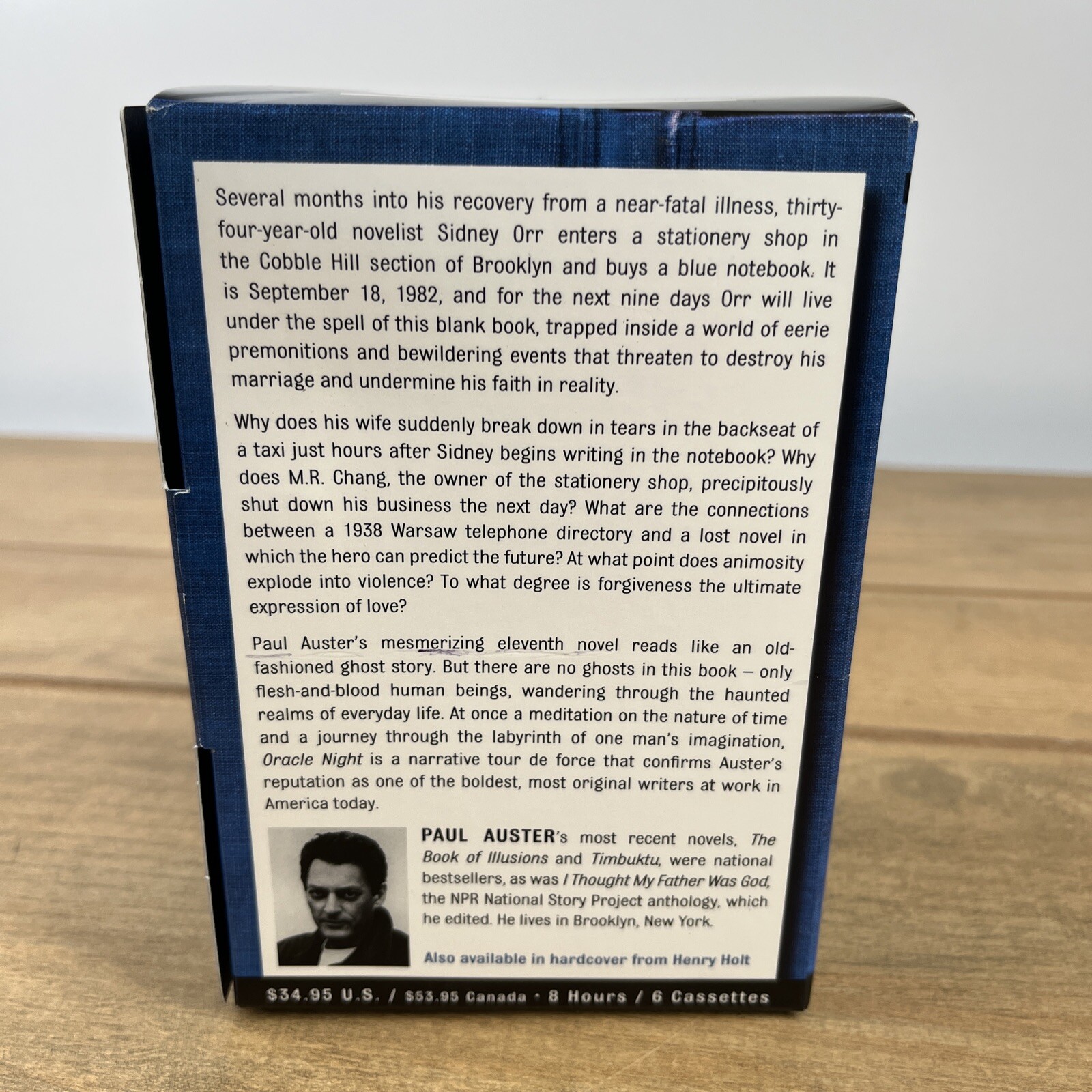 paul auster ORACLE NIGHT CASSETTE TAPE unabridged