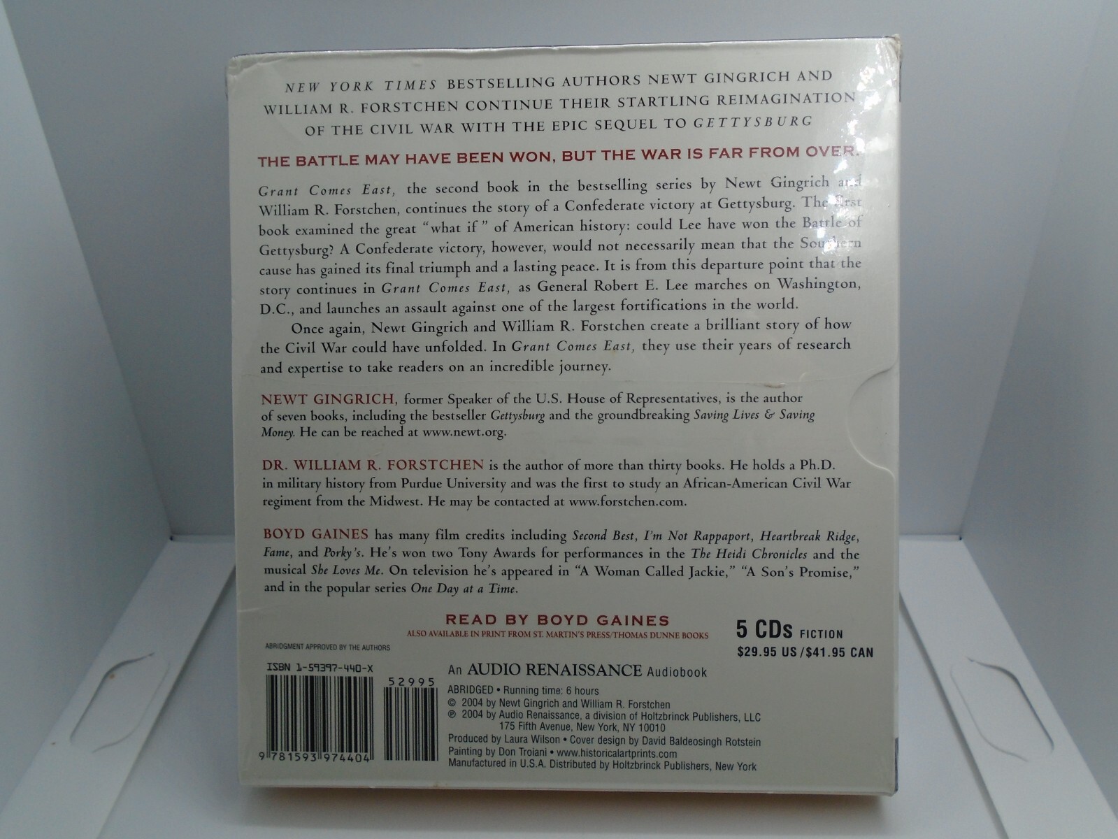 GRANT COMES EAST A Novel of the Civil War Audiobook 5 Discs New