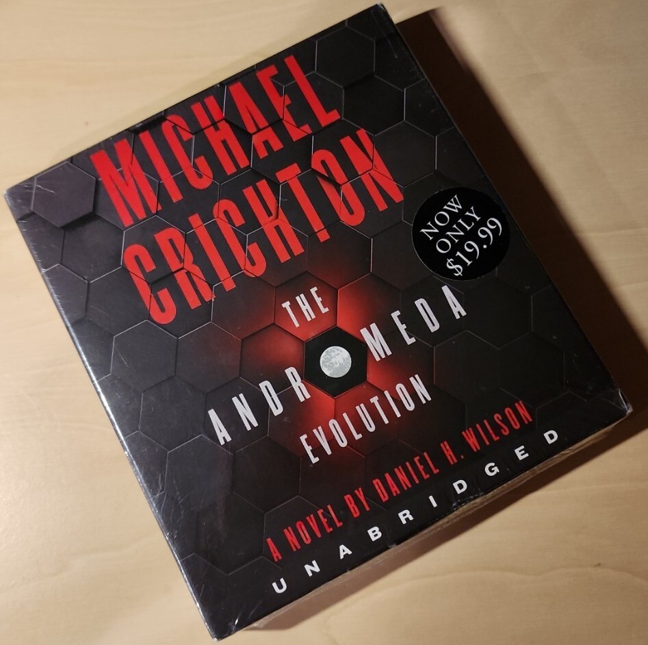 New The Andromeda Evolution CD By Michael Crichton 8 Disc Set Audiobook 2019