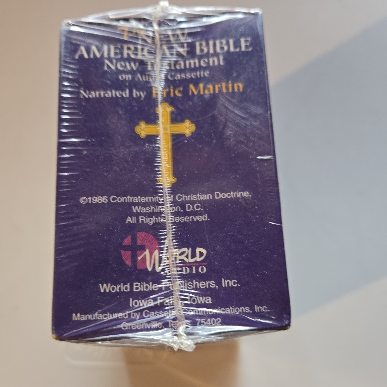 New American Bible New Testament Audiobook Cassette Eric Martin, World 1986