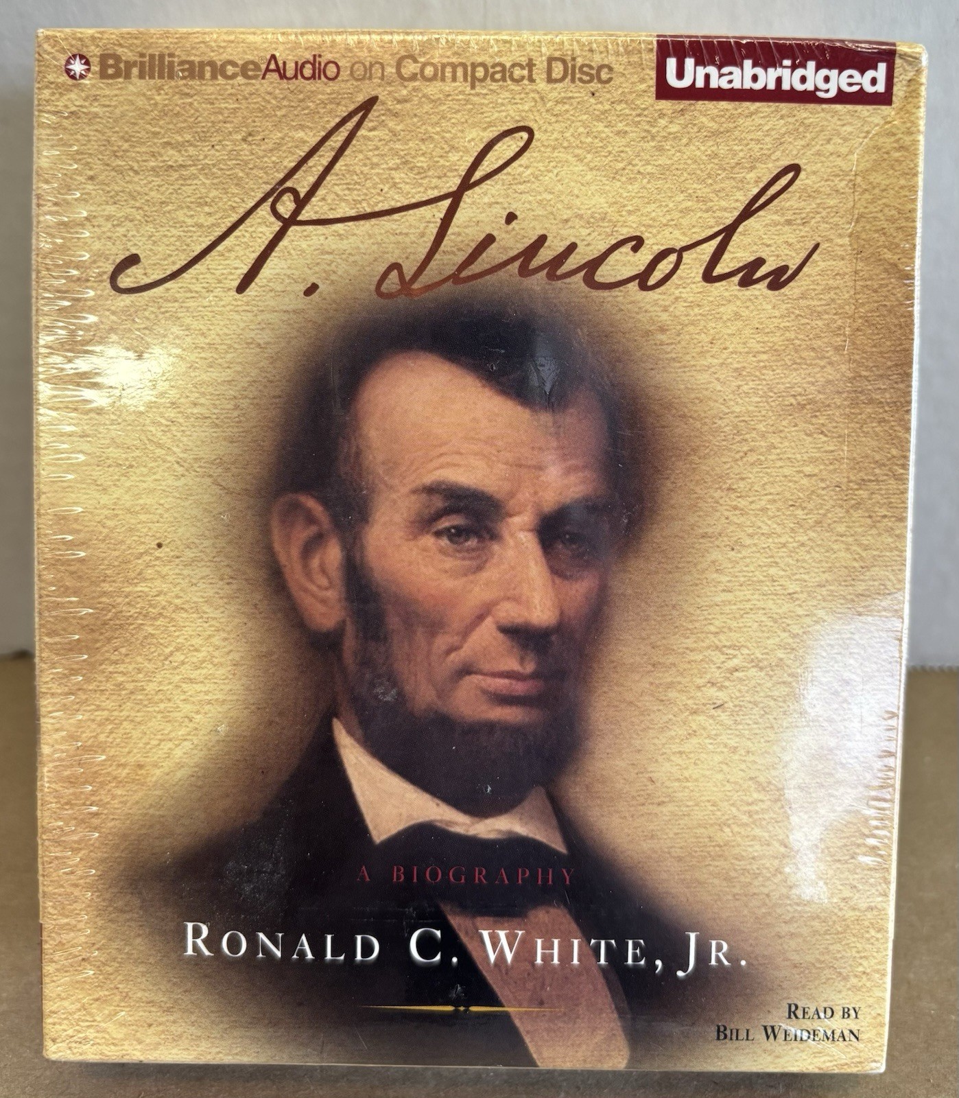 A. Lincoln, A Biography by Ronald C. White Jr Audio Book 23 CD Set NEW SEALED