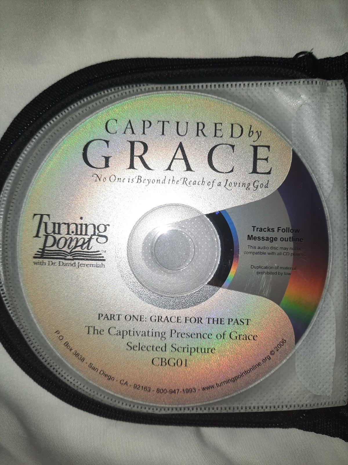 Dr. David Jeremiah Captured by Grace 10 CD Disc Set Audiobook 2006 Zipper Case