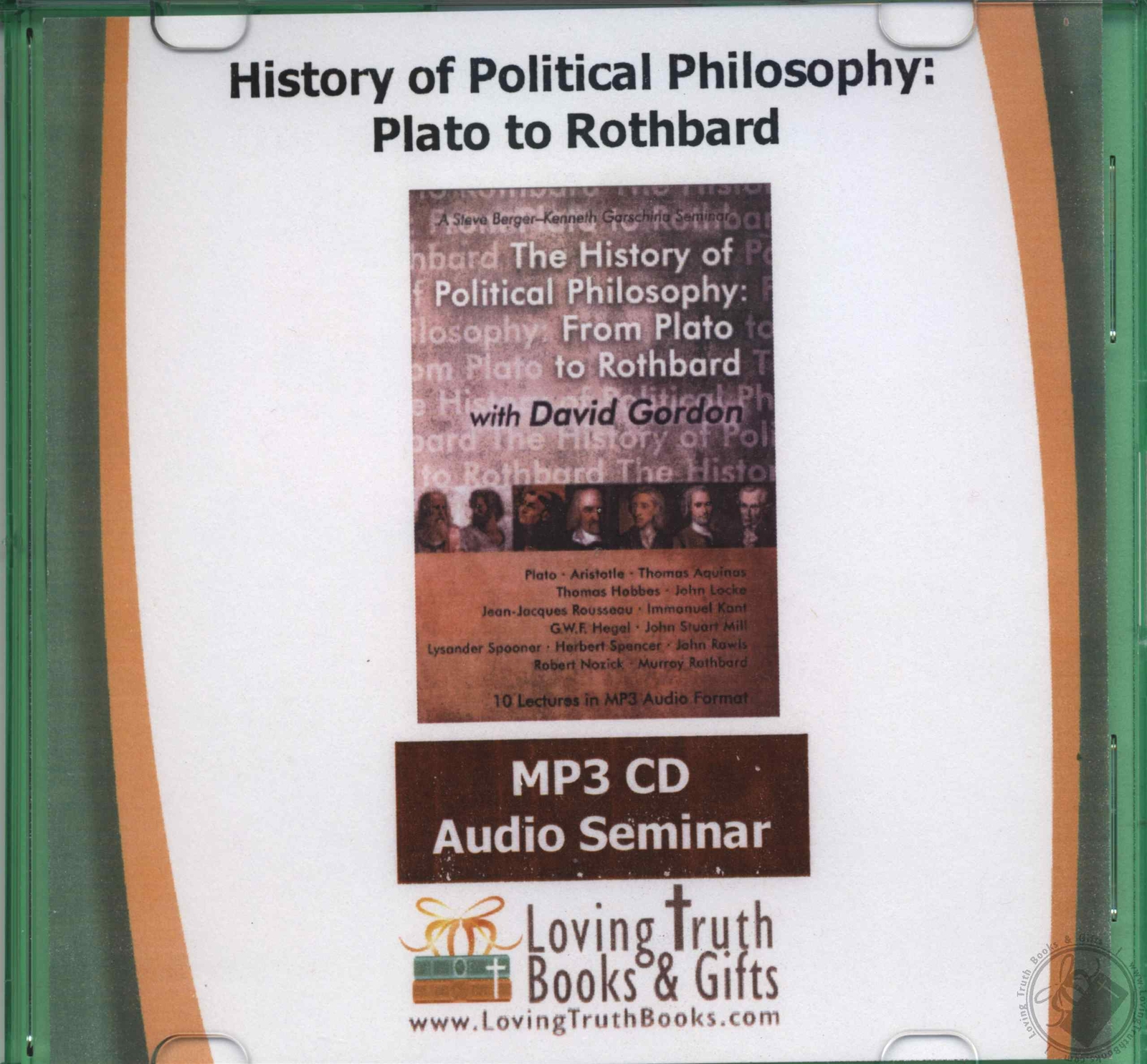 History of Political Philosophy: Plato to Rothbard MP3 CD Audiobook David Gordon