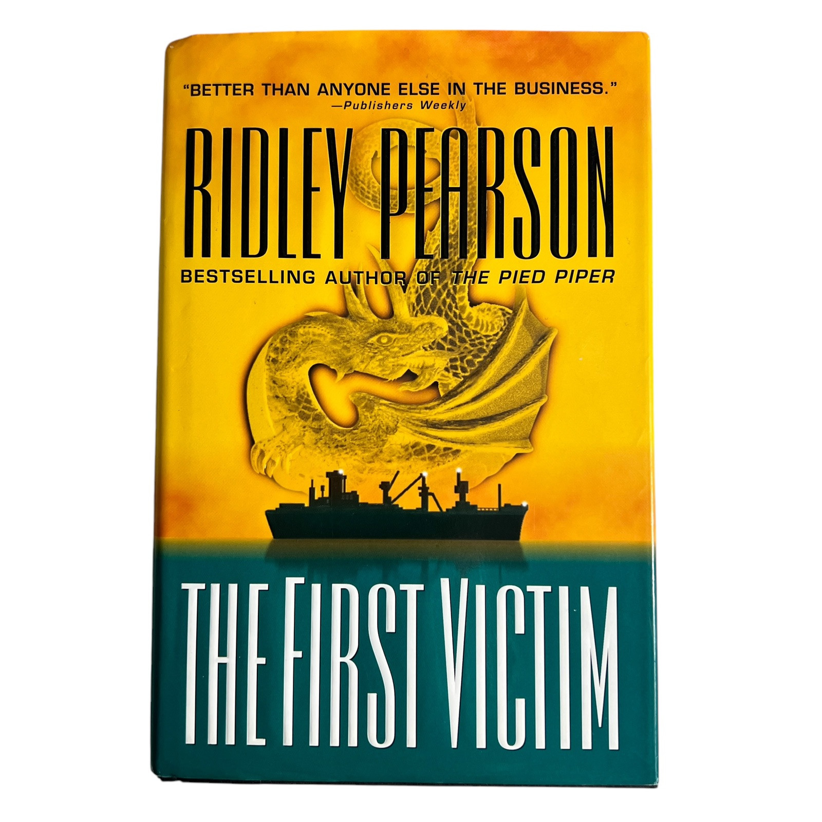 The First Victim By Ridley Pearson 1999 First Edition, Signed Autographed