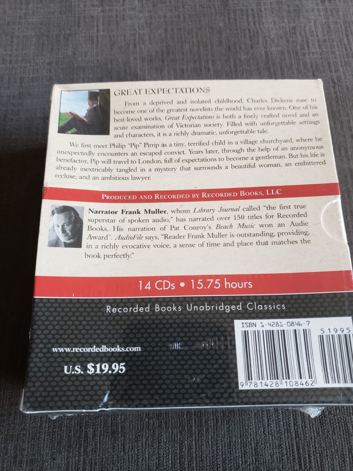 NEW! Great Expectations by Charles Dickens 14 CD Audiobook Read by Frank Muller
