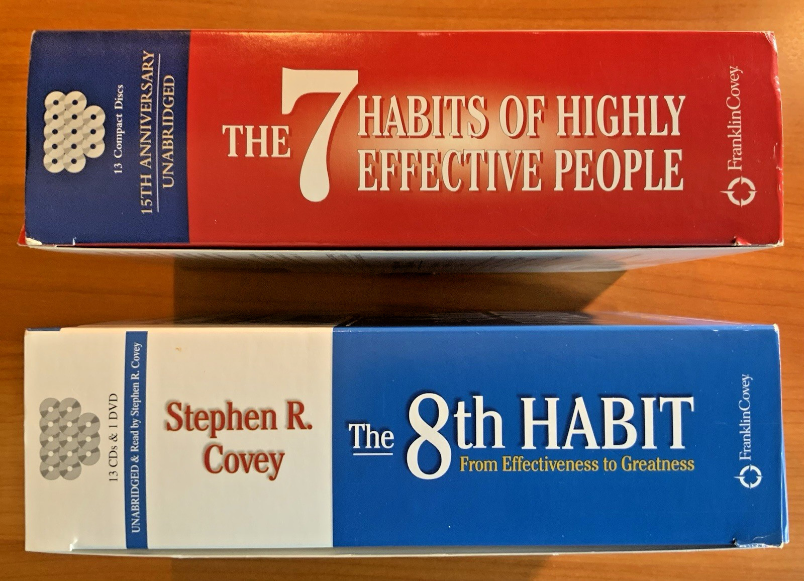 Stephen Covey 7 Habits + 8th Habit Unabridged CD Bundle Like New — FREE SHIPPING