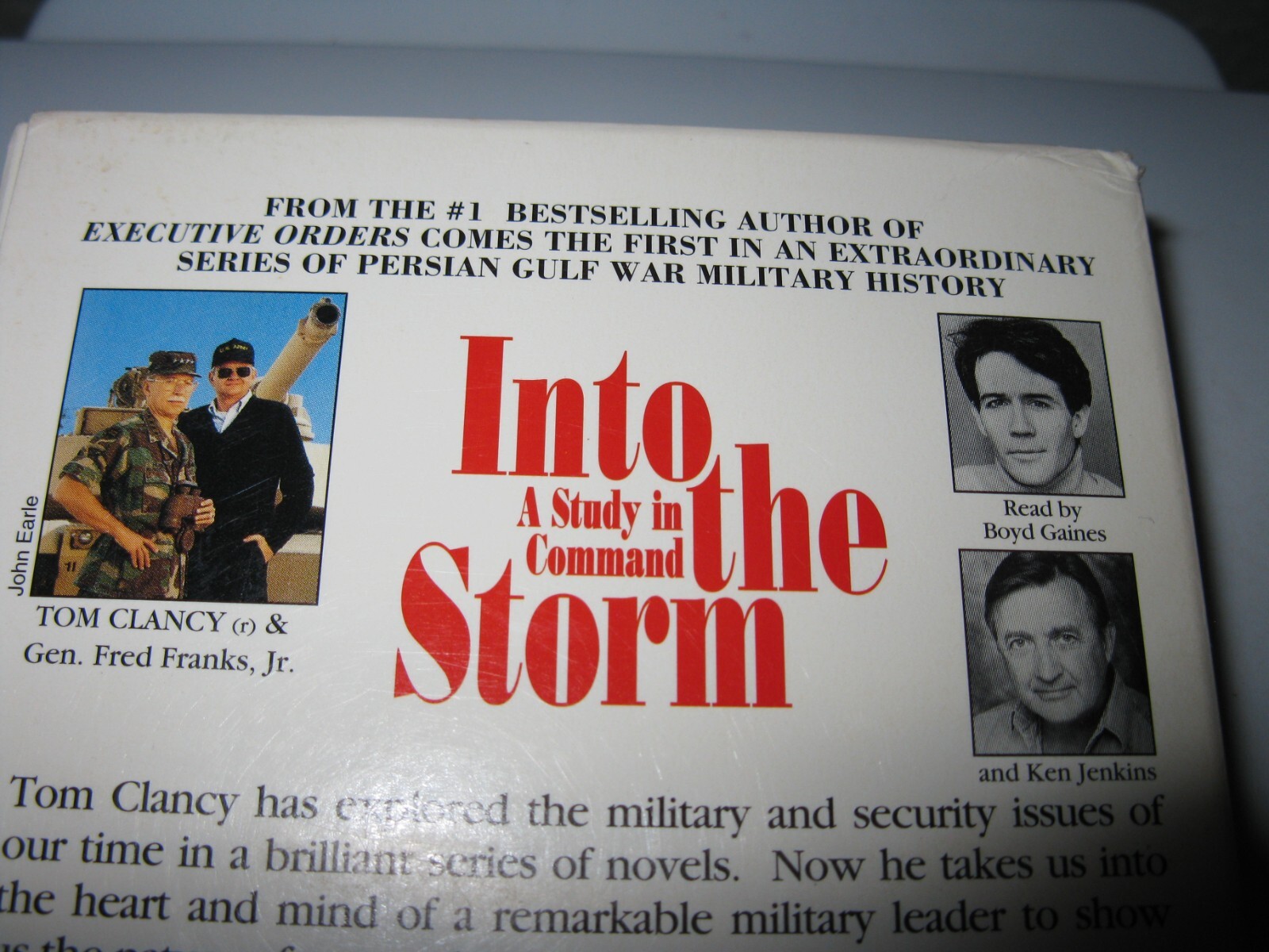 Tom Clancy Audio Book- Into The Storm A Study in Command 1997 Iraq War