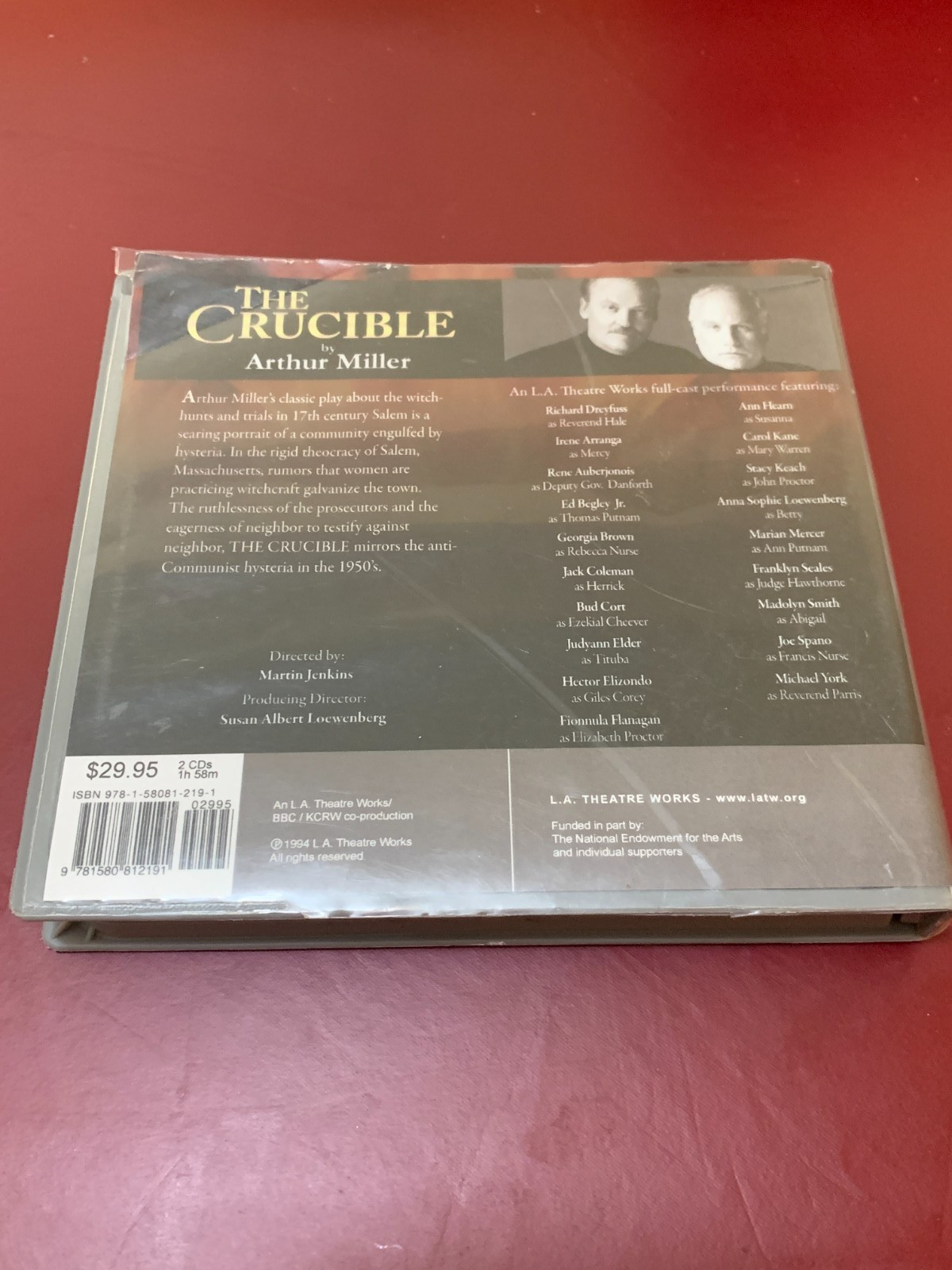 L. A. Theatre Works: The Crucible by Arthur Miller (2006, Compact Disc,…