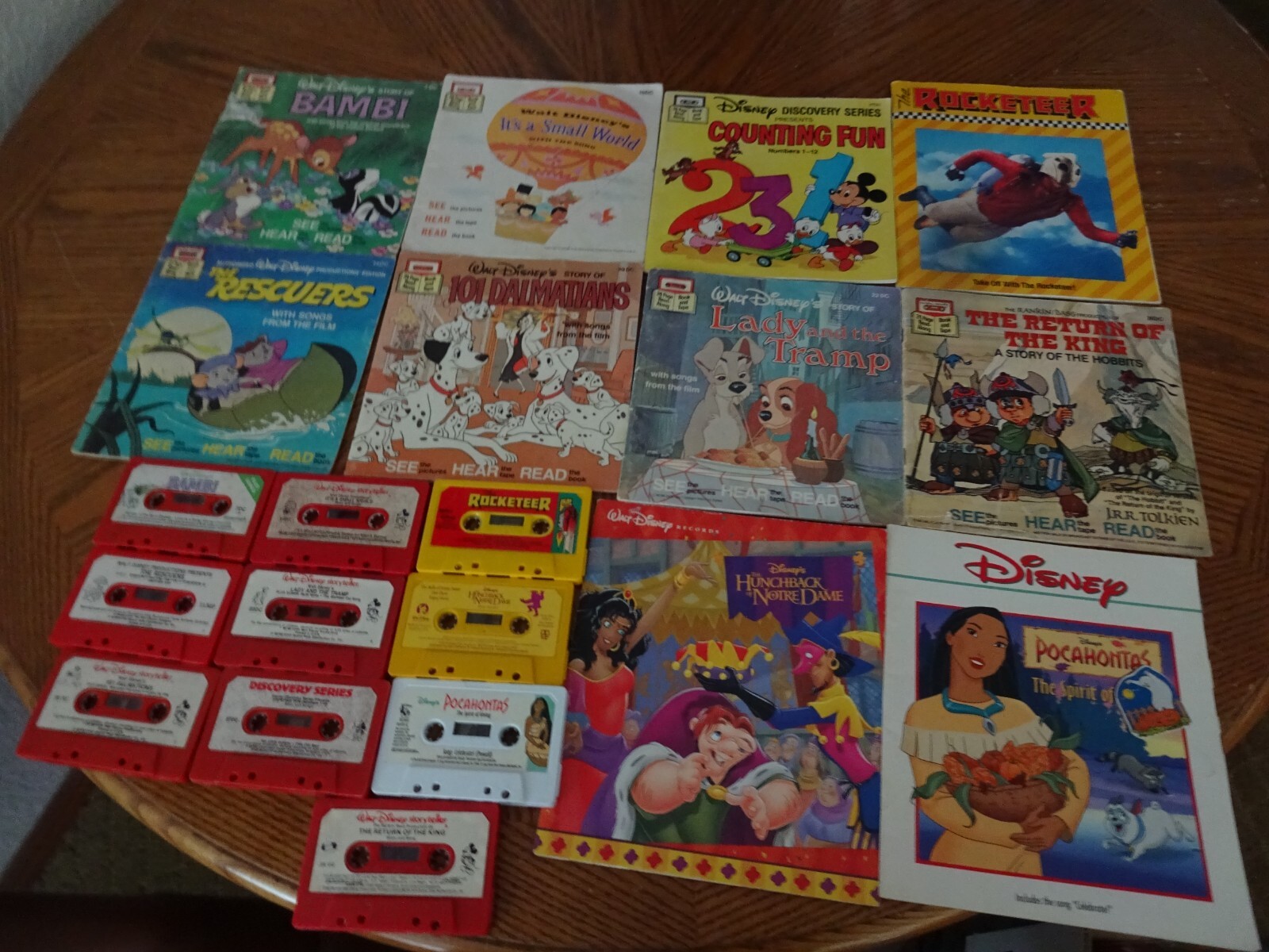 DISNEY CHILDREN’S READ-ALONG BOOK & CASSETTE SETS-YOU CHOOSE-9 DIFFERENT TITLES