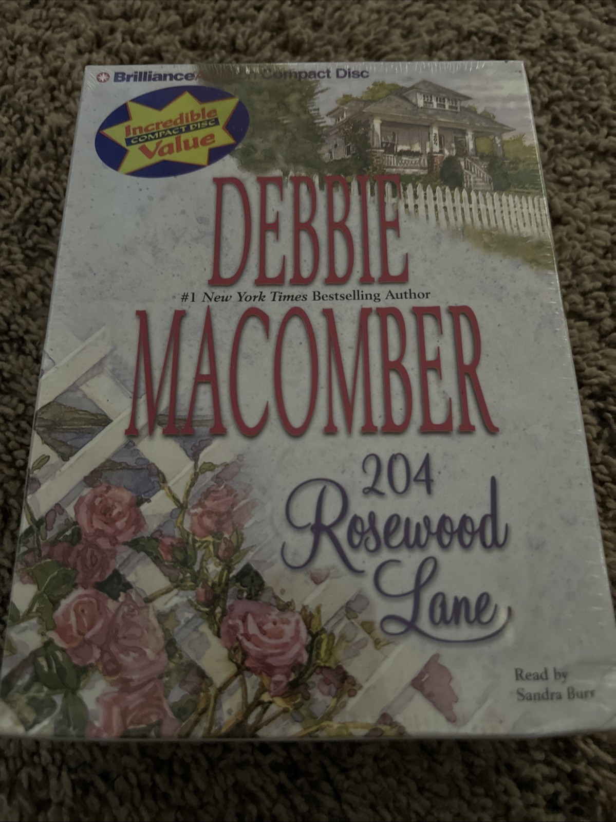 204 Rosewood Lane by Debbie Macomber (5 Compact Disc). Brand New Seal.